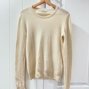 Equipment 100 % cashmere ivory Cream Sweater size small